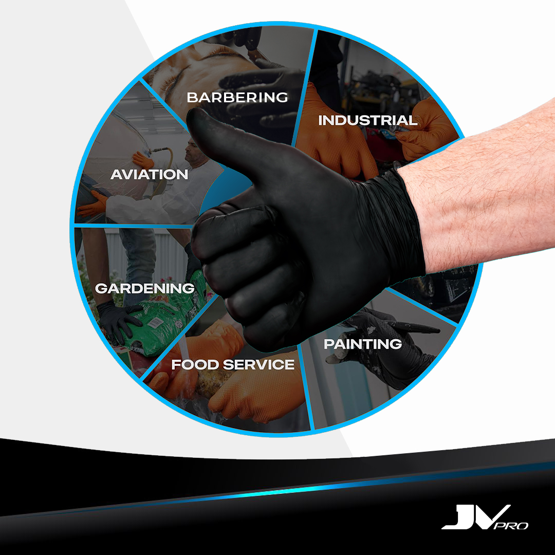 JV PRO Nitrile Exam Gloves Black - JV PRO USA