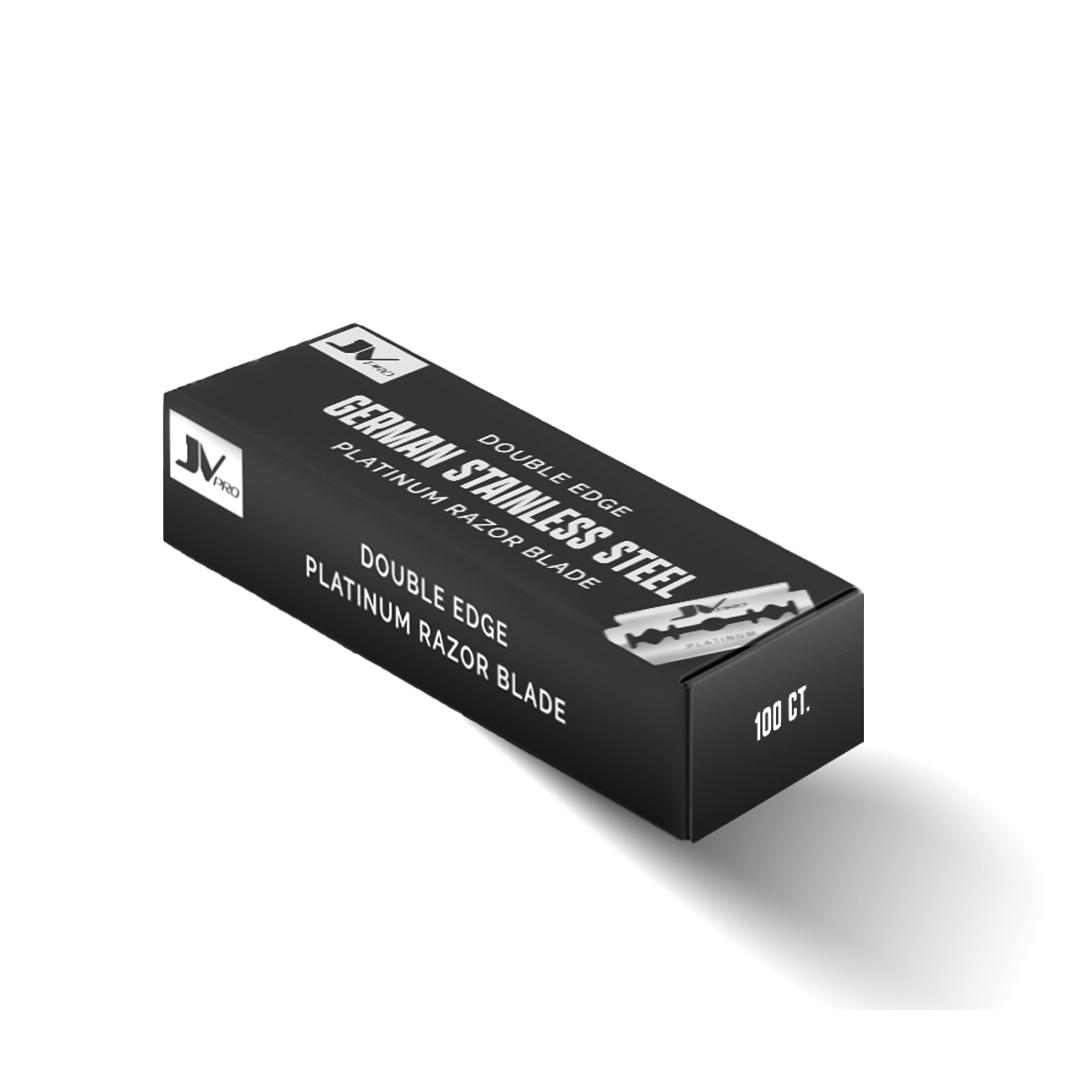 JV PRO double edge razor blades for safety razors – sharp, smooth, premium stainless steel blades