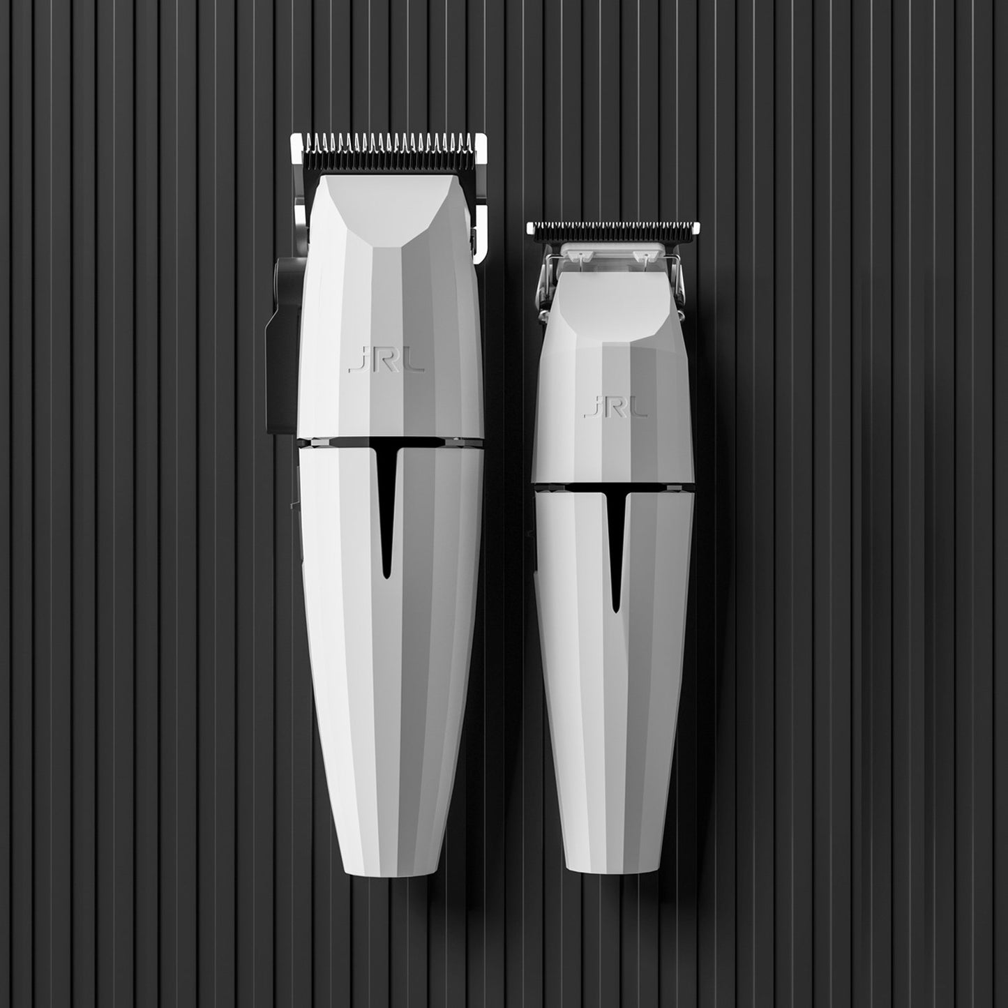 "JRL Ghost Collection #1 - Professional clipper and trimmer set for barbers, offering precision and high-performance styling."