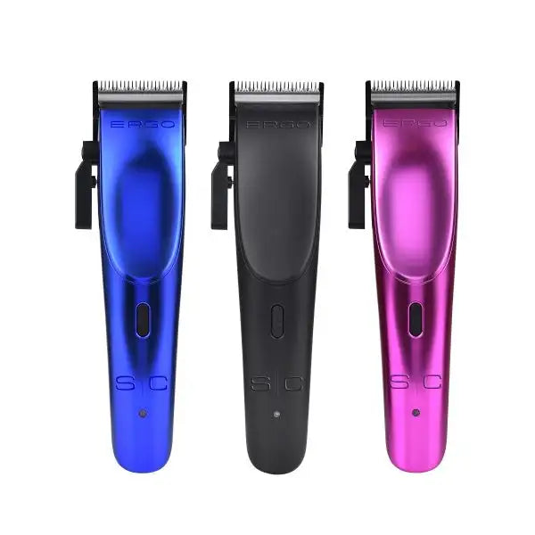 StyleCraft Ergo Clipper, cordless and ergonomic hair clipper with adjustable blade, perfect for professional fades and smooth cuts.