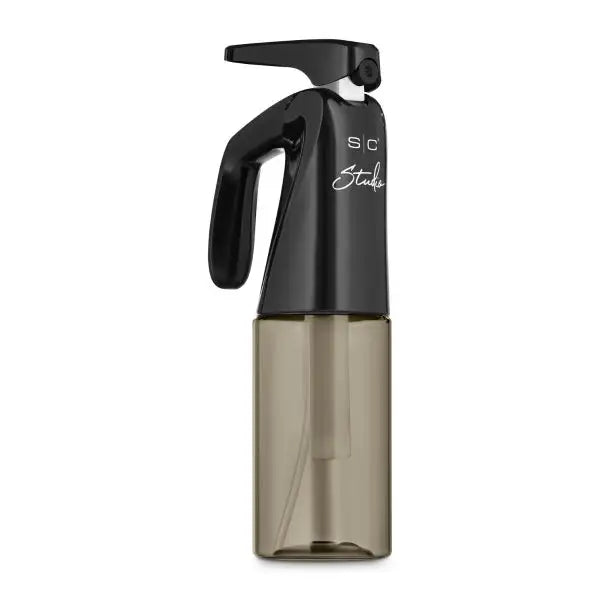 “StyleCraft Studio Pro Continuous Mist Spray Bottle, ultra-fine mist, ergonomic, refillable, leak-proof design.”