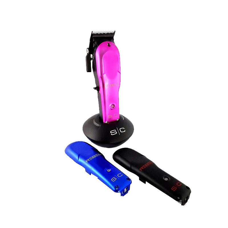"StyleCraft Rebel Clipper: High-torque cordless hair cutting tool with 7,200 RPM, zero-gap blade, and ergonomic lightweight design."