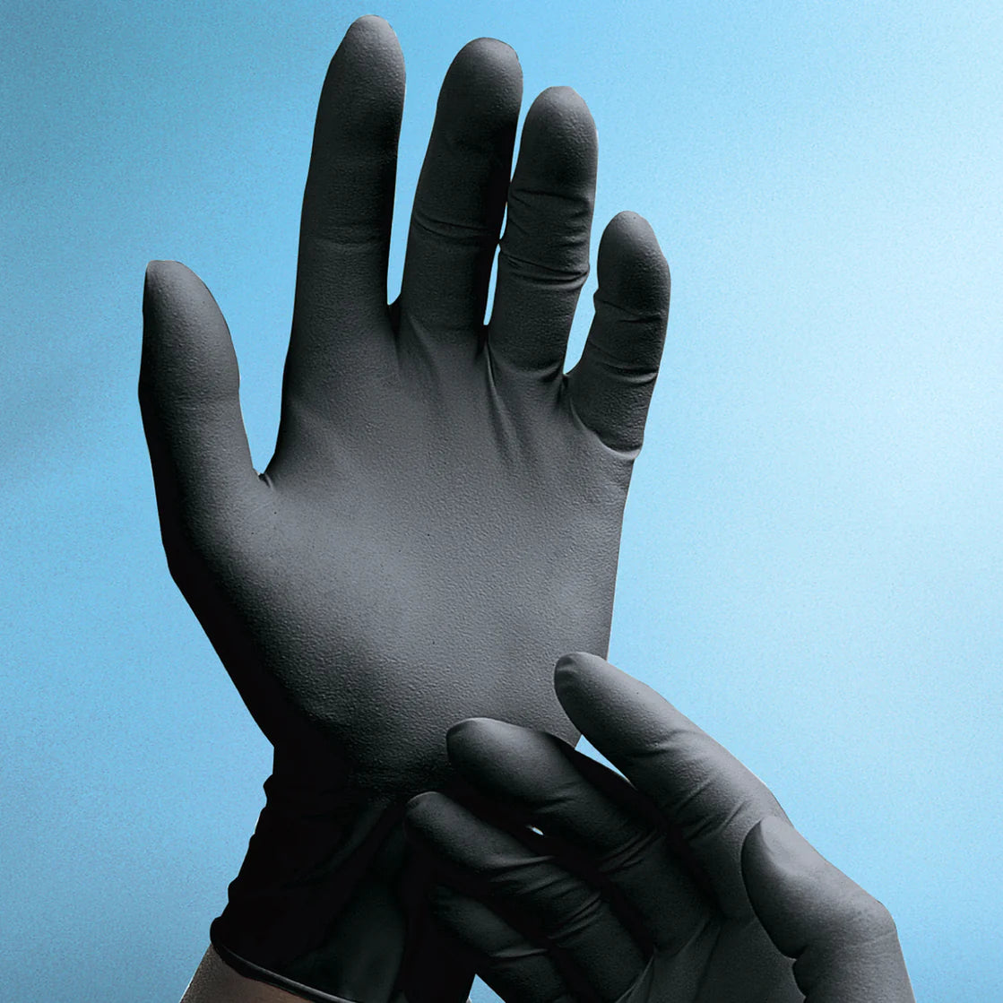 “Adenna Phantom Black Latex Gloves: powder-free, durable, perfect for medical, tattoo, and salon use.”