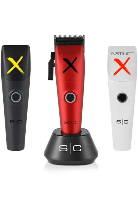"StyleCraft Instinct X Clipper with cordless design, high-torque motor, and adjustable blade for precision and professional performance."
