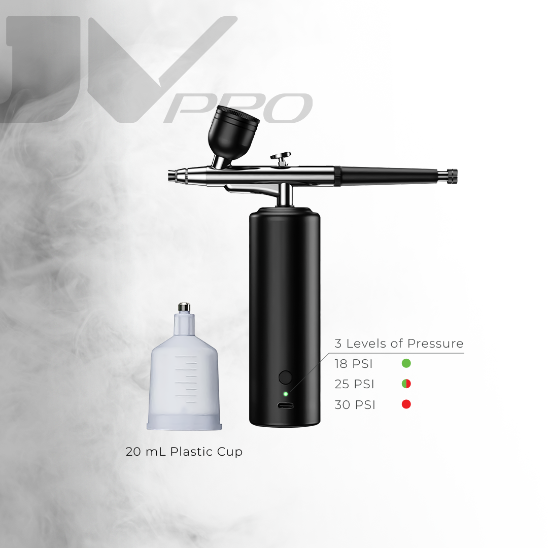 JV PRO Cordless Airbrush Compressor for Barbers