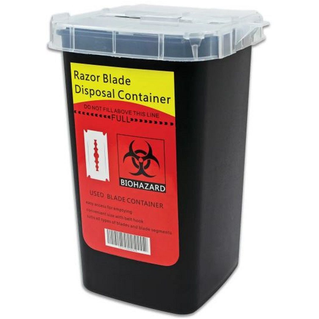 Razor Blade Disposal Sharp Container - Safe and Durable for Barbers