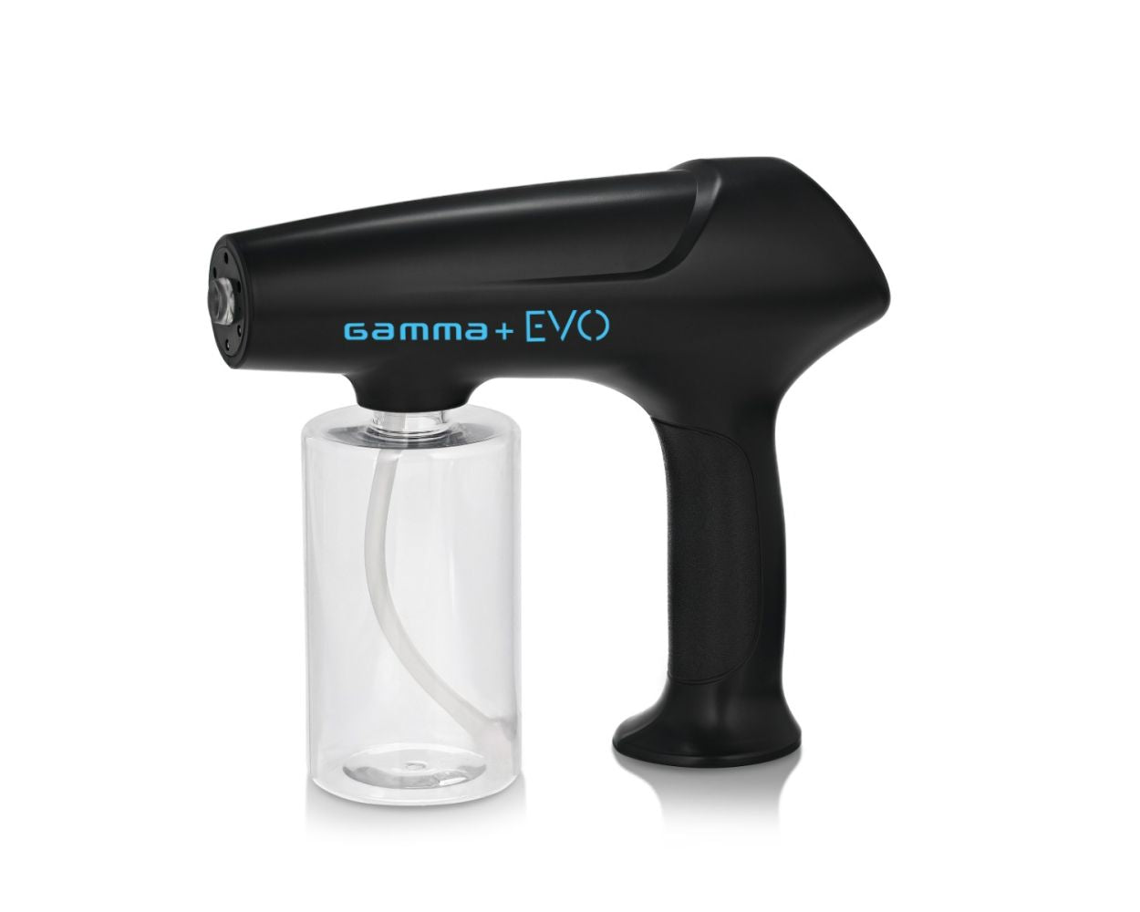 “Gamma Evo Nano Atomizer in black, cordless fine mist sprayer with advanced nano technology.” 