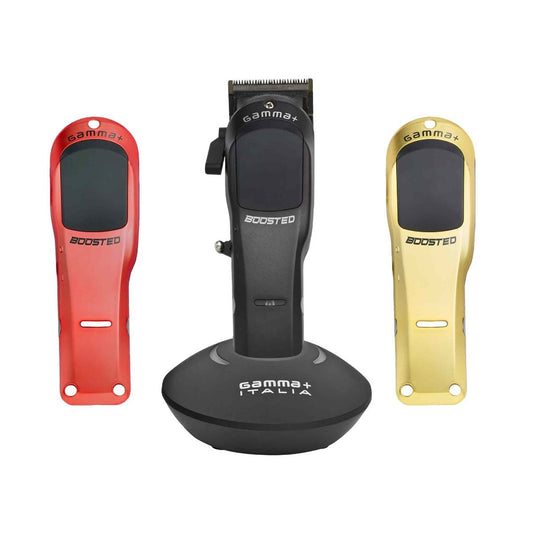 "Gamma Boosted Clipper - High-performance cordless clipper designed for barbers, offering precision and durability."