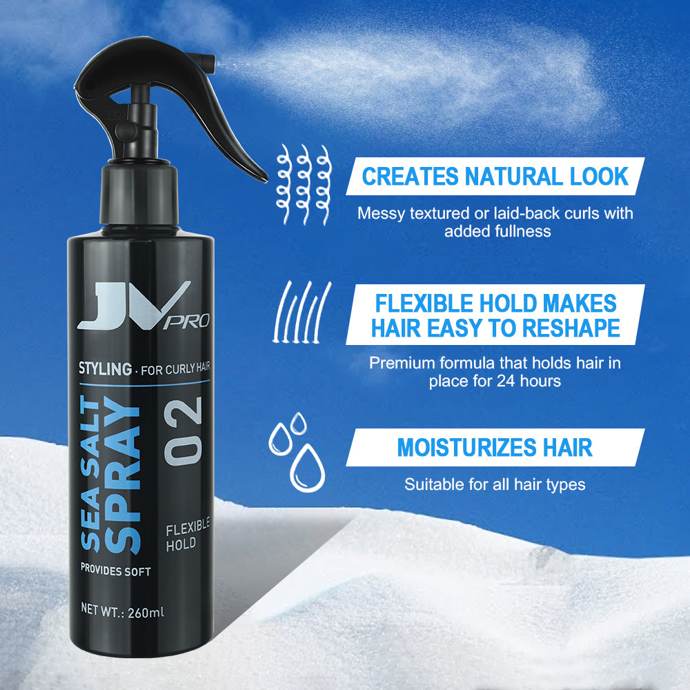 JV PRO Sea Salt Spray – Texturizing Hair Mist for Volume & Hold, 260ml