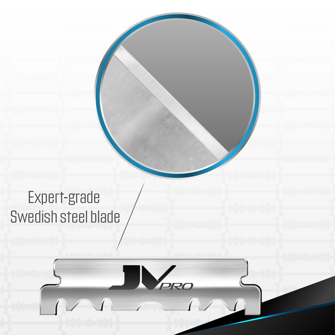 JV PRO Single Edge Razor Blades - Barber Quality