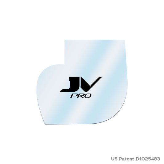 “JV PRO Airbrush Stencil for precise barber enhancement, ideal for sharp hairlines and beard shaping.”