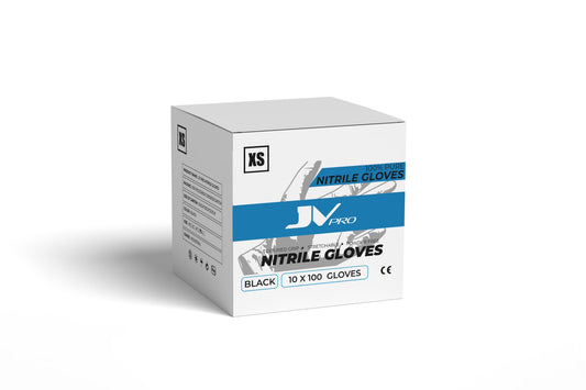 JV PRO Black Nitrile Gloves Case