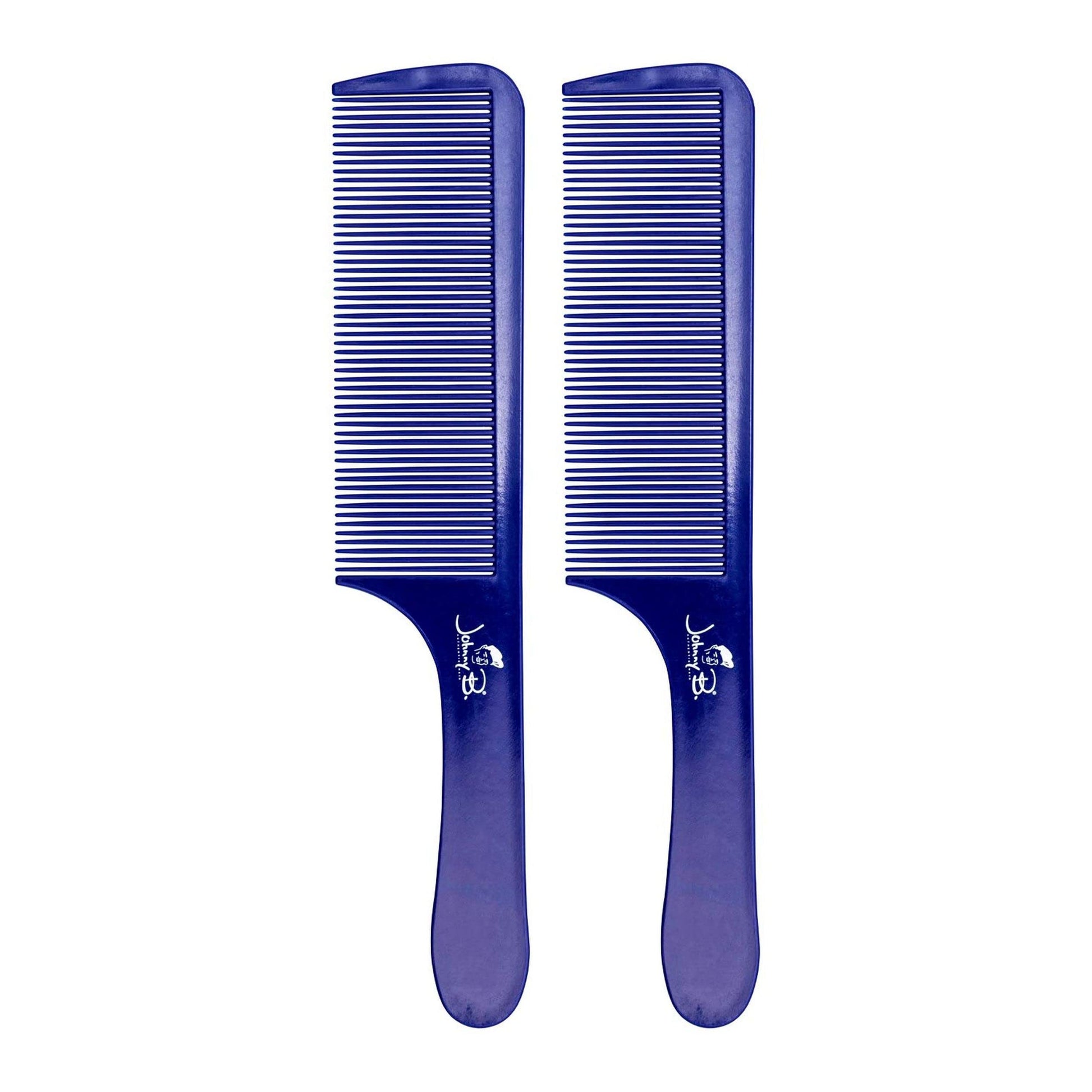 "Johnny B. Fade Comb 2-Pack - Professional barber combs designed for precise styling and effortless grooming."